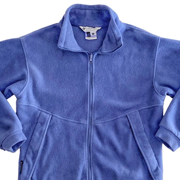 COLUMBIA Women's Medium Core Interchange FLEECE JACKET Blue Full Zip Soft Warm - Picture 12 of 12